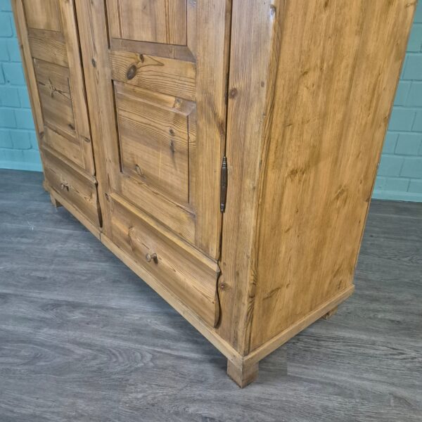 Kast Kledingkast Biedermeier 1850 Grenen - Afbeelding 7