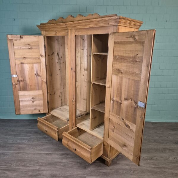 Kast Kledingkast Biedermeier 1850 Grenen - Afbeelding 14