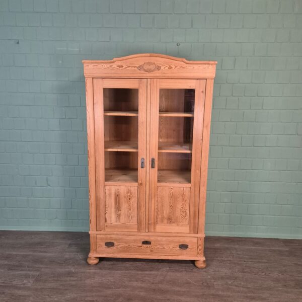 Vitrine Servieskast Jugendstil 1900 Grenen - Afbeelding 2