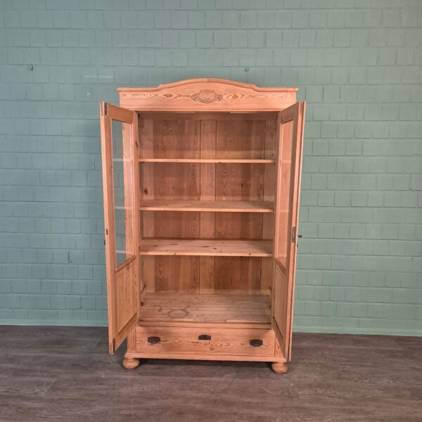 Vitrine Servieskast Jugendstil 1900 Grenen - Afbeelding 7