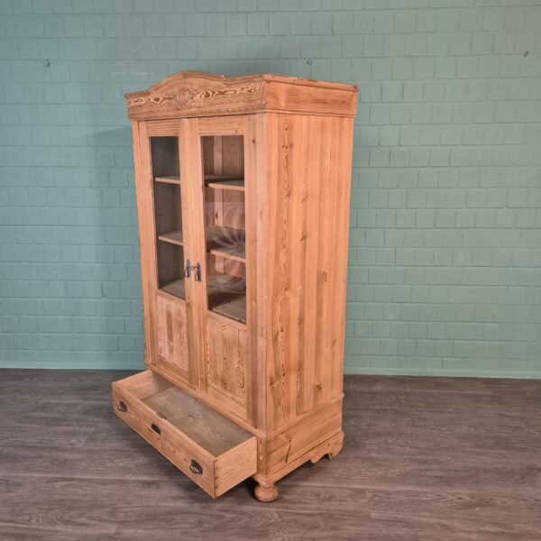 Vitrine Servieskast Jugendstil 1900 Grenen - Afbeelding 12