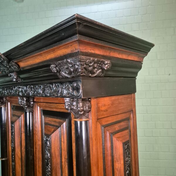 Hollandse Barokkast 1800 Palissander - Afbeelding 18