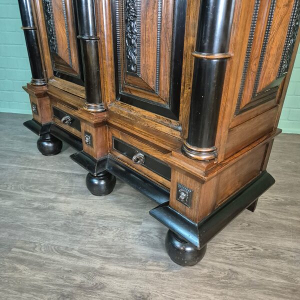Hollandse Barokkast 1800 Palissander - Afbeelding 11