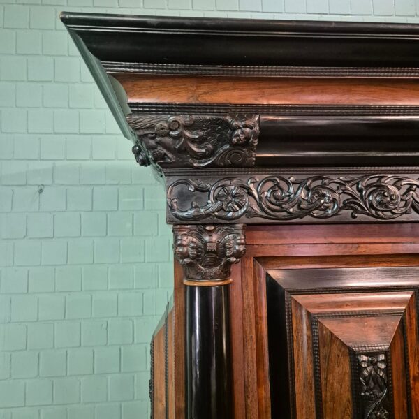 Hollandse Barokkast 1800 Palissander - Afbeelding 4