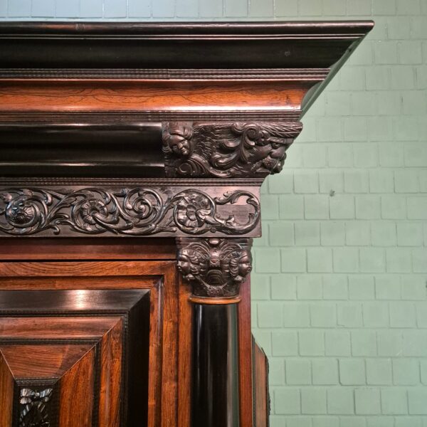 Hollandse Barokkast 1800 Palissander - Afbeelding 19