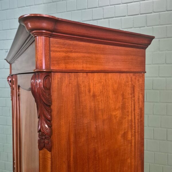Kast Kledingkast Biedermeier 1850 Mahonie - Afbeelding 6