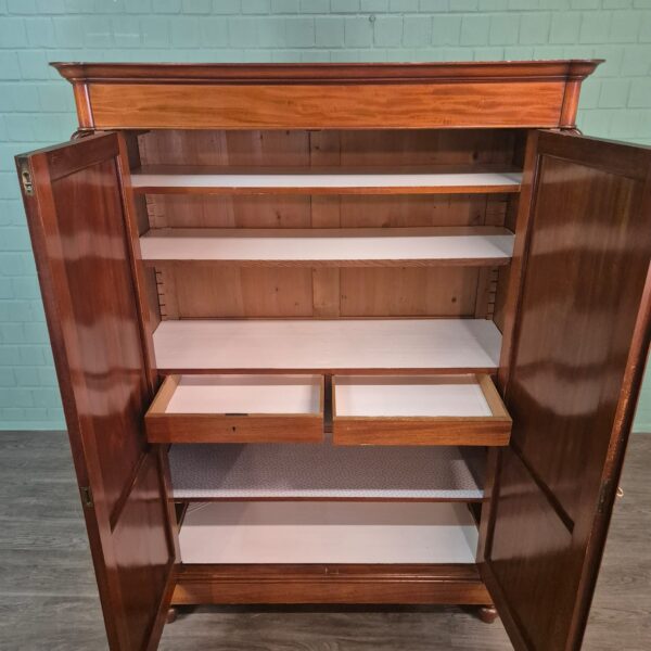 Kast Kledingkast Biedermeier 1850 Mahonie - Afbeelding 8