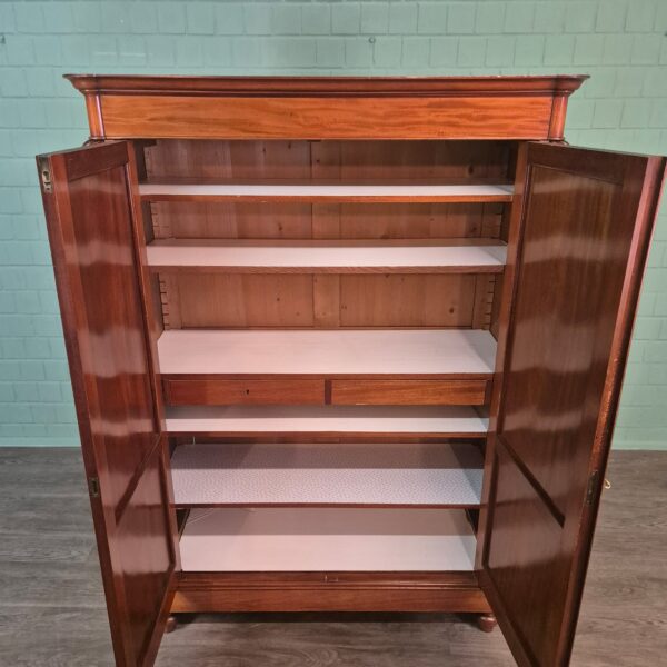 Kast Kledingkast Biedermeier 1850 Mahonie - Afbeelding 7