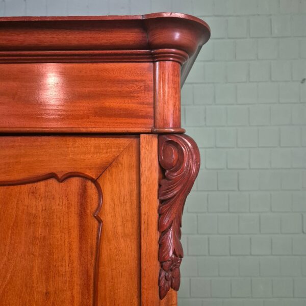 Kast Kledingkast Biedermeier 1850 Mahonie - Afbeelding 5