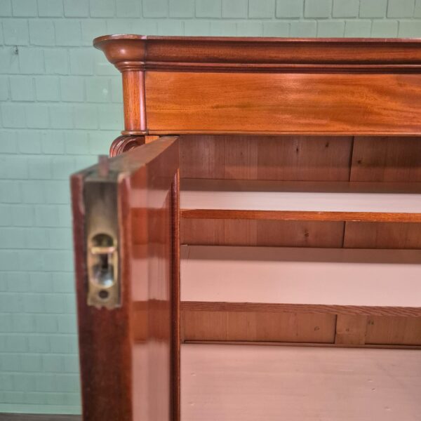 Kast Kledingkast Biedermeier 1850 Mahonie - Afbeelding 9