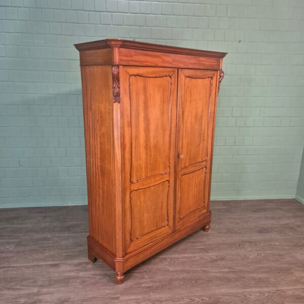 Kast Kledingkast Biedermeier 1850 Mahonie
