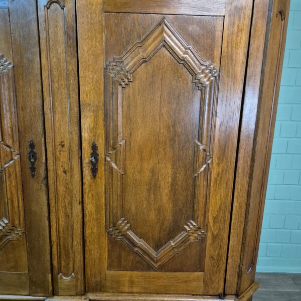 Kast Kledingkast Barok 1780 Eiken - Afbeelding 11