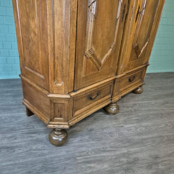 Kast Kledingkast Barok 1780 Eiken - Afbeelding 8