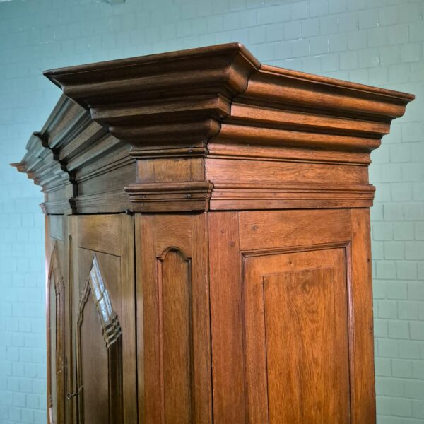 Kast Kledingkast Barok 1780 Eiken - Afbeelding 14