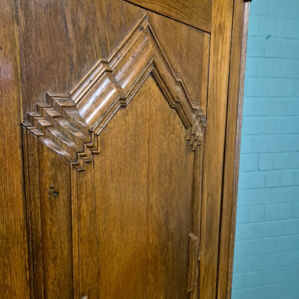 Kast Kledingkast Barok 1780 Eiken - Afbeelding 7