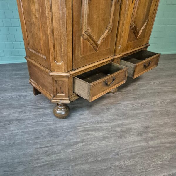 Kast Kledingkast Barok 1780 Eiken - Afbeelding 17