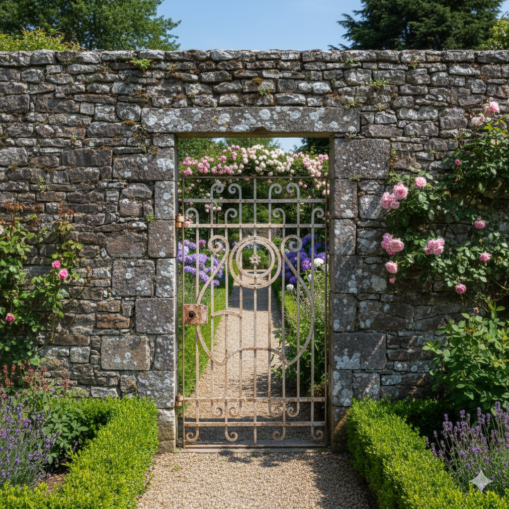 Hekwerk Jugendstil 1910 Smeedijzer - Afbeelding 2