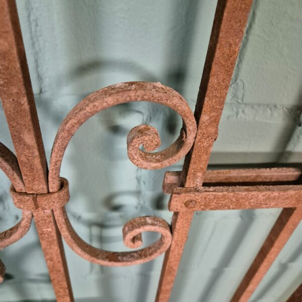 Hekwerk Hek Jugendstil 1900 Smeedijzer - Afbeelding 5