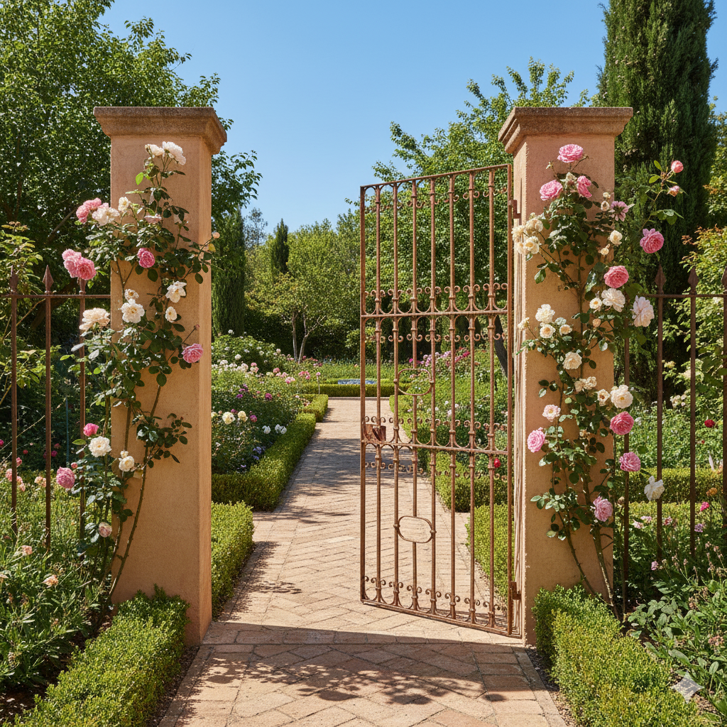 Hekwerk Jugendstil 1910 Smeedijzer - Afbeelding 2