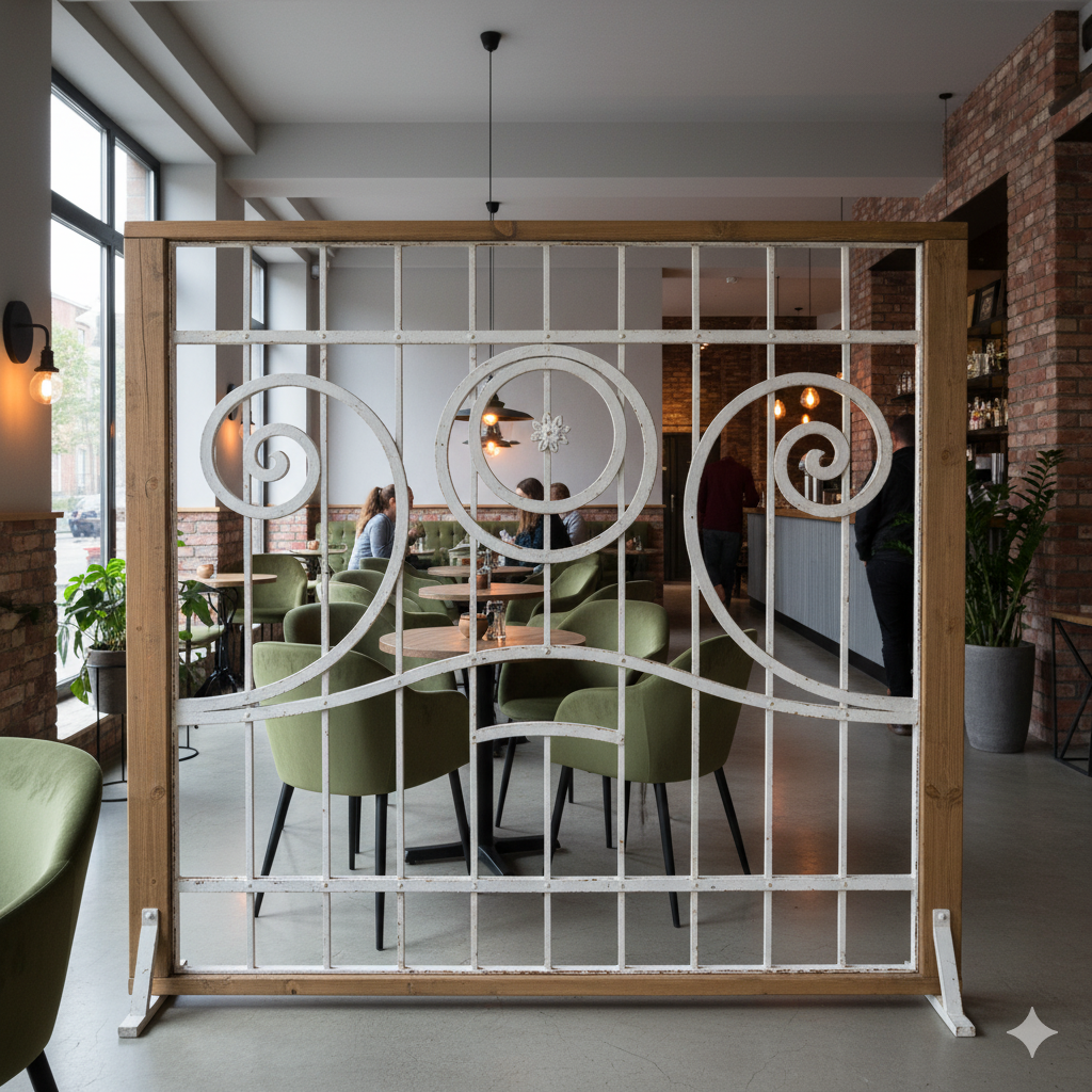 Hekwerk Jugendstil 1910 Smeedijzer - Afbeelding 2