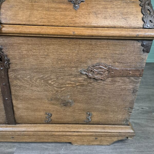 Dekenkist Kist Barok 1733 Eiken - Afbeelding 11