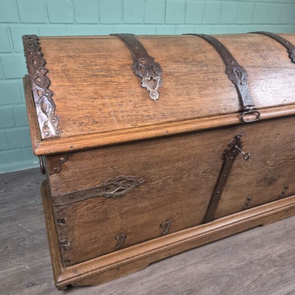 Dekenkist Kist Barok 1733 Eiken - Afbeelding 6