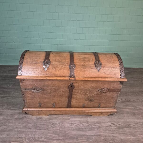 Dekenkist Kist Barok 1733 Eiken - Afbeelding 3
