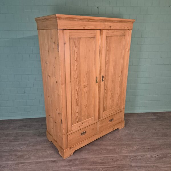 Kast Kledingkast Jugendstil 1900 Grenen - Afbeelding 2