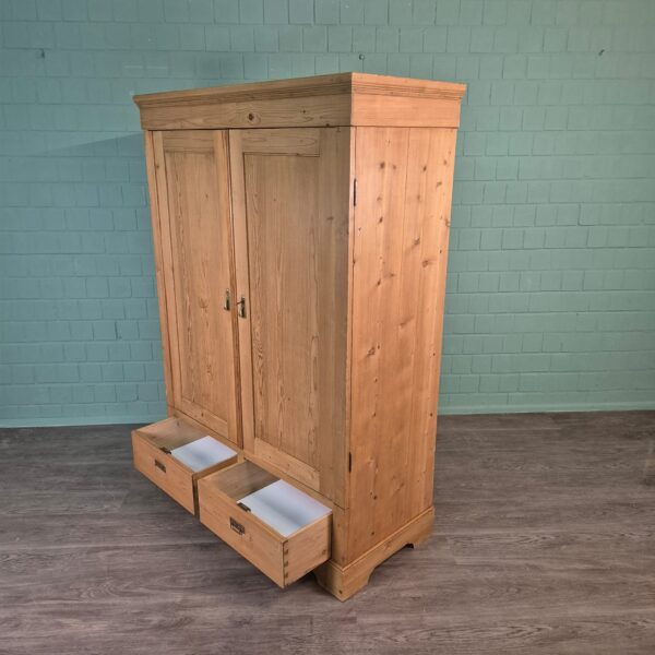 Kast Kledingkast Jugendstil 1900 Grenen - Afbeelding 8