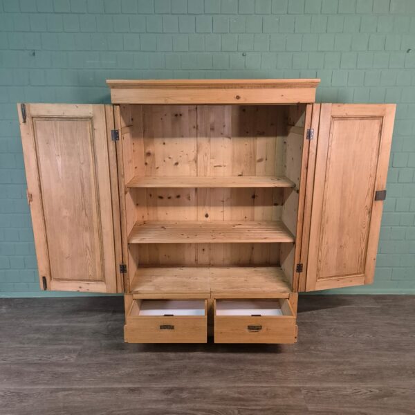 Kast Kledingkast Jugendstil 1900 Grenen - Afbeelding 5