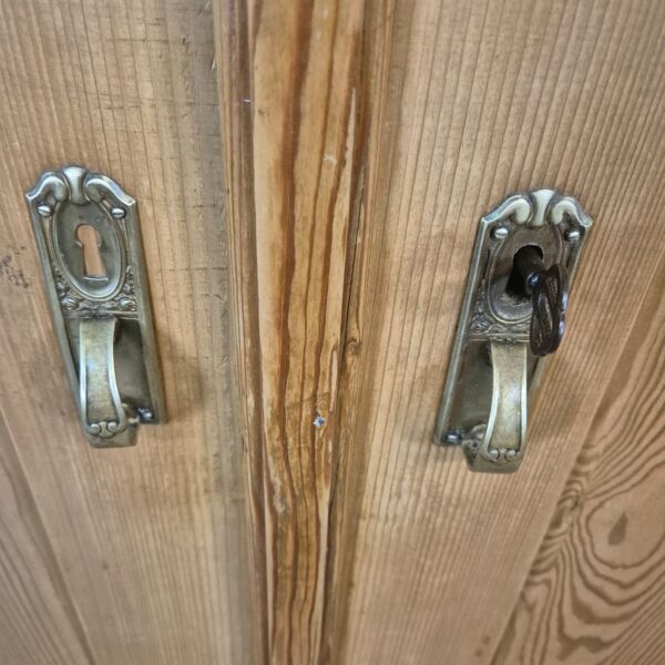 Kast Kledingkast Jugendstil 1900 Grenen - Afbeelding 3