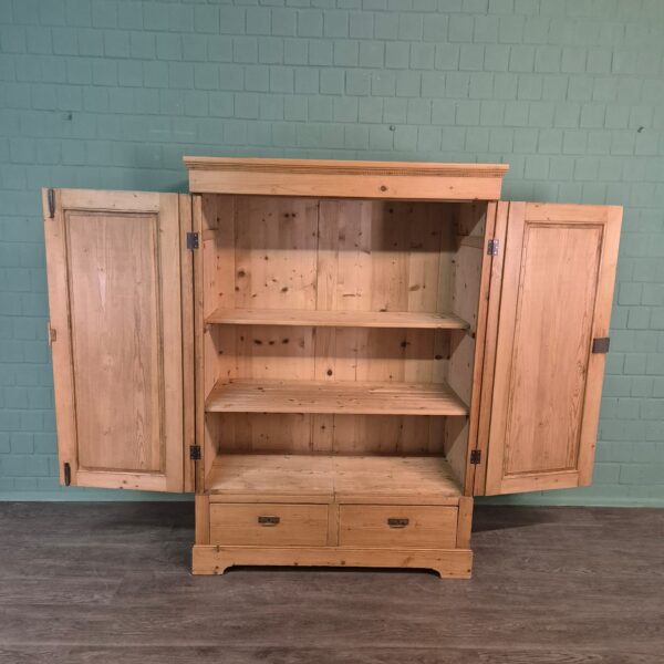Kast Kledingkast Jugendstil 1900 Grenen - Afbeelding 4