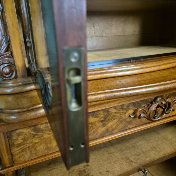 Vitrine Servieskast Louis Philippe 1880 Mahonie - Afbeelding 20