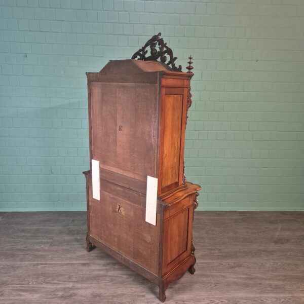 Vitrine Servieskast Louis Philippe 1880 Mahonie - Afbeelding 25