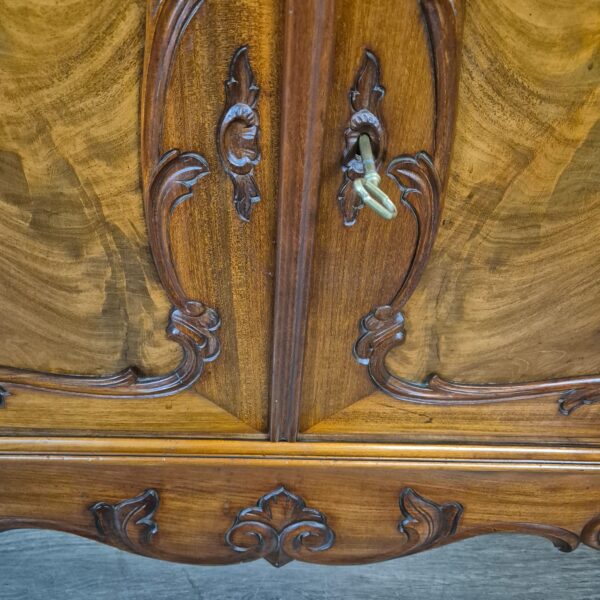 Vitrine Servieskast Louis Philippe 1880 Mahonie - Afbeelding 7
