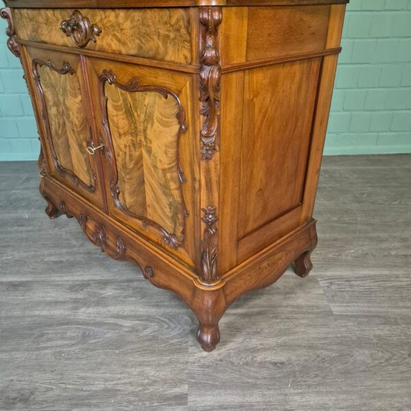 Vitrine Servieskast Louis Philippe 1880 Mahonie - Afbeelding 11