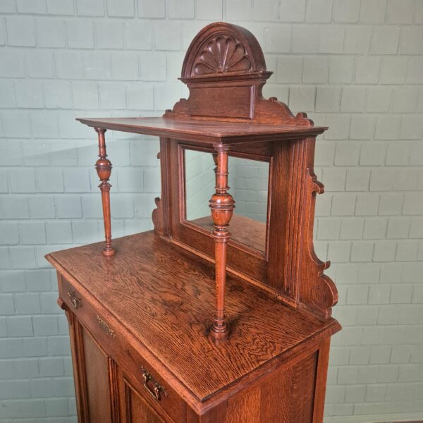 Vertico met Opstand Jugendstil 1910 Eiken - Afbeelding 5