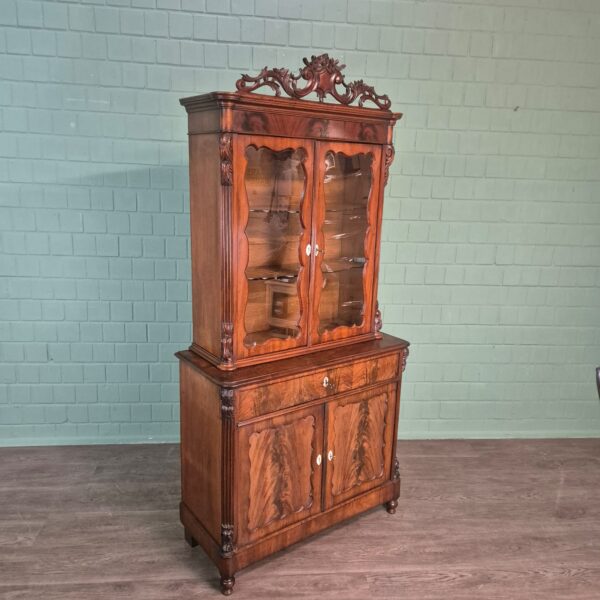 Vitrine Servieskast Louis Philippe 1870 Mahonie