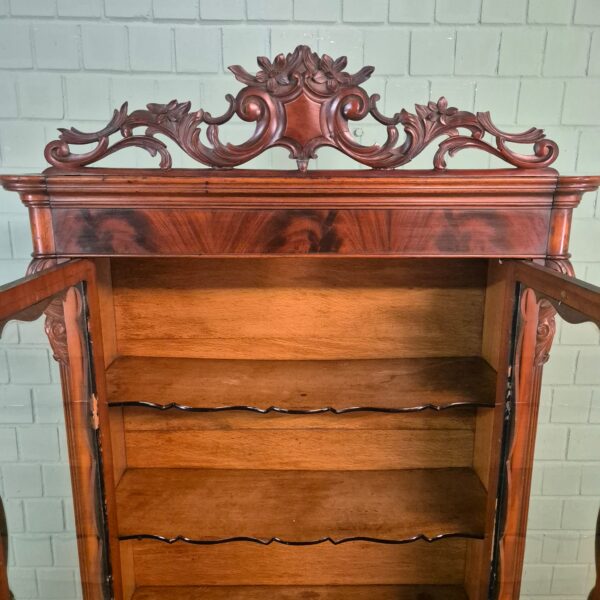 Vitrine Servieskast Louis Philippe 1870 Mahonie - Afbeelding 10