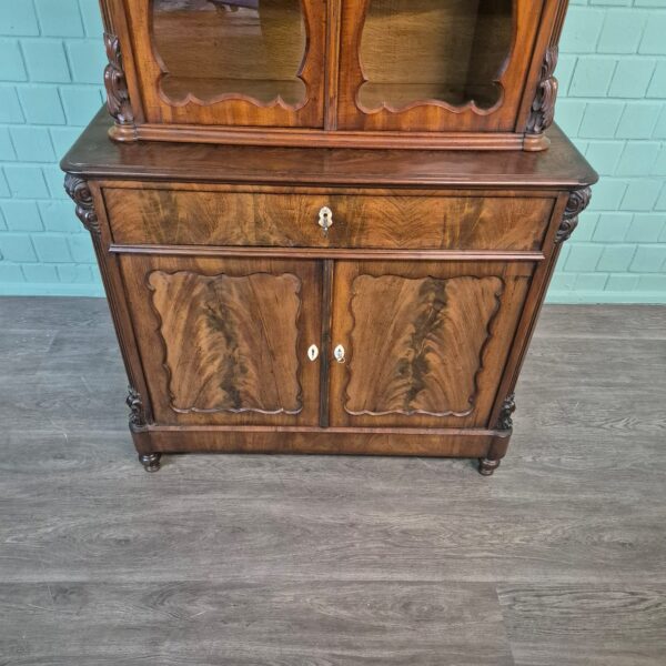 Vitrine Servieskast Louis Philippe 1870 Mahonie - Afbeelding 5