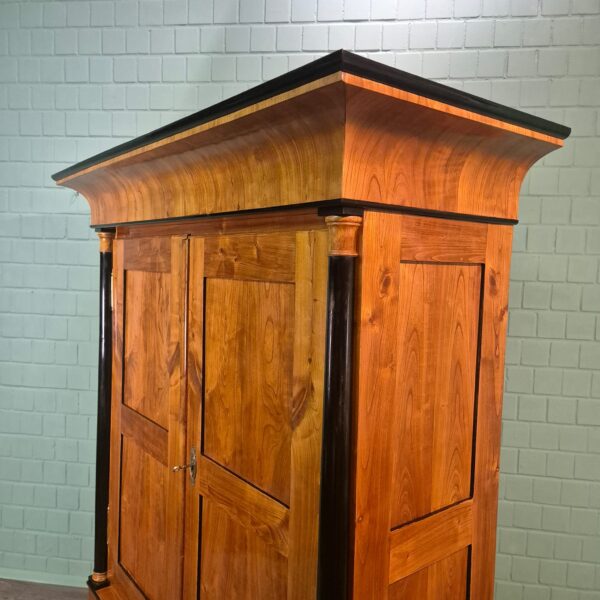 Kast Kledingkast Biedermeier 1825 Kersen - Afbeelding 8
