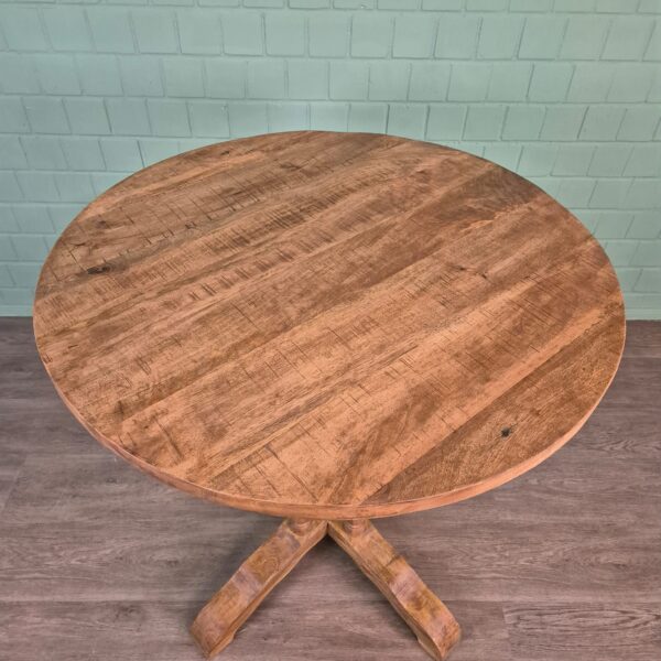 Statafel Bartafel Mangohout Ø 1,00 m - Afbeelding 4