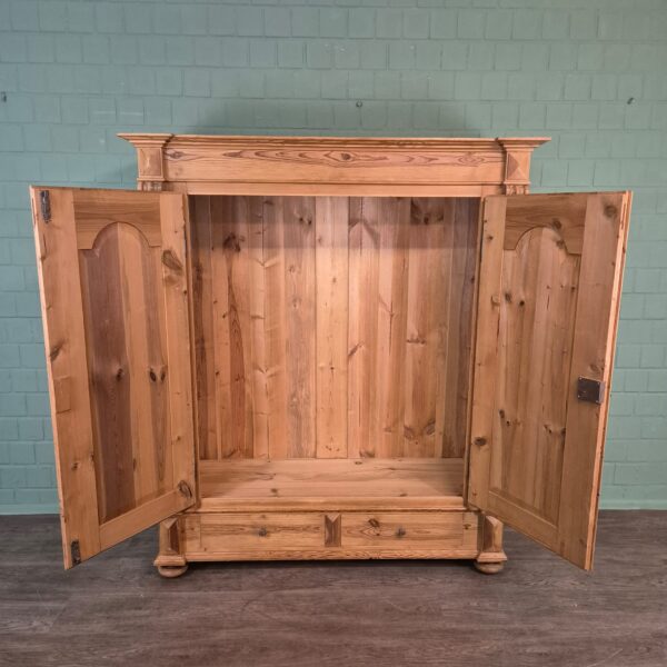Kast Kledingkast Gründerzeit 1880 Grenen - Afbeelding 11