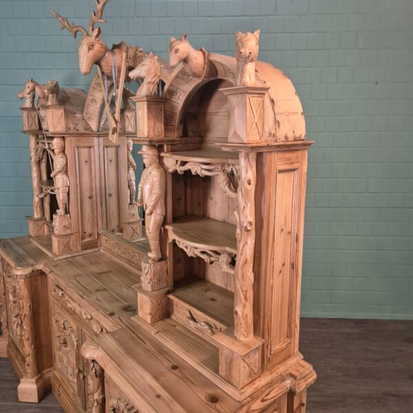 Buffetkast Jacht-Kast Jugendstil 1920 Grenen - Afbeelding 20