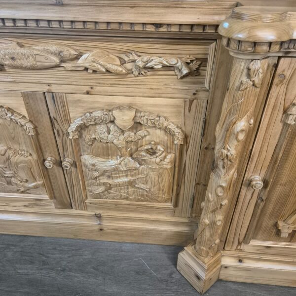Buffetkast Jacht-Kast Jugendstil 1920 Grenen - Afbeelding 15