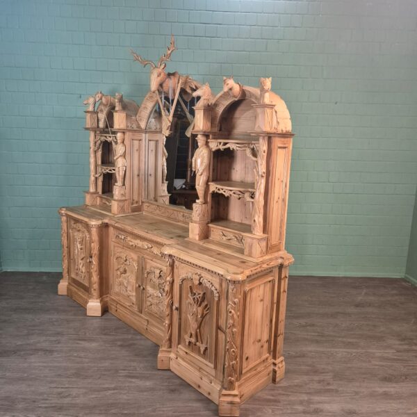 Buffetkast Jacht-Kast Jugendstil 1920 Grenen - Afbeelding 3