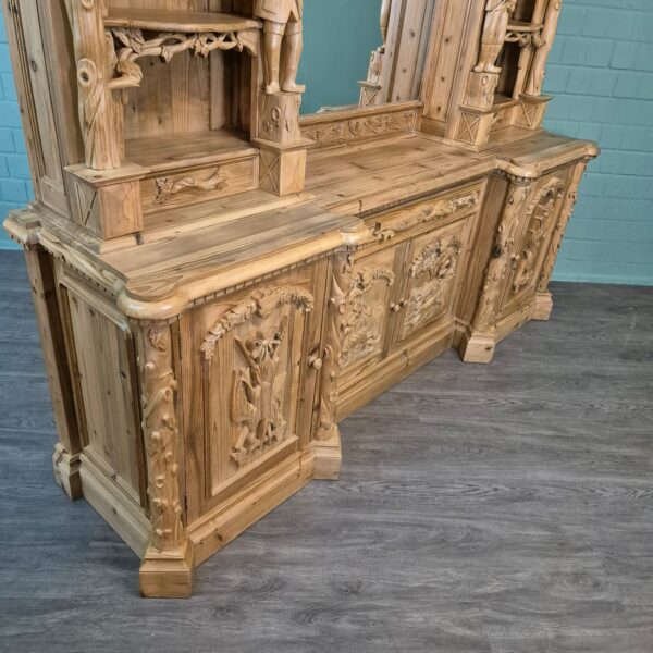 Buffetkast Jacht-Kast Jugendstil 1920 Grenen - Afbeelding 6