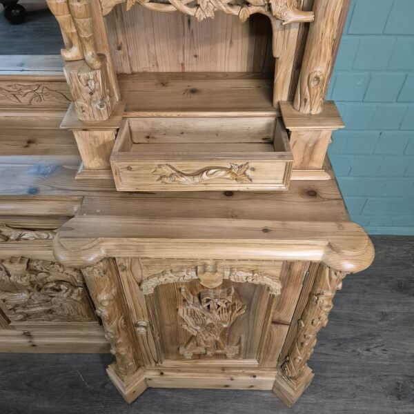 Buffetkast Jacht-Kast Jugendstil 1920 Grenen - Afbeelding 12