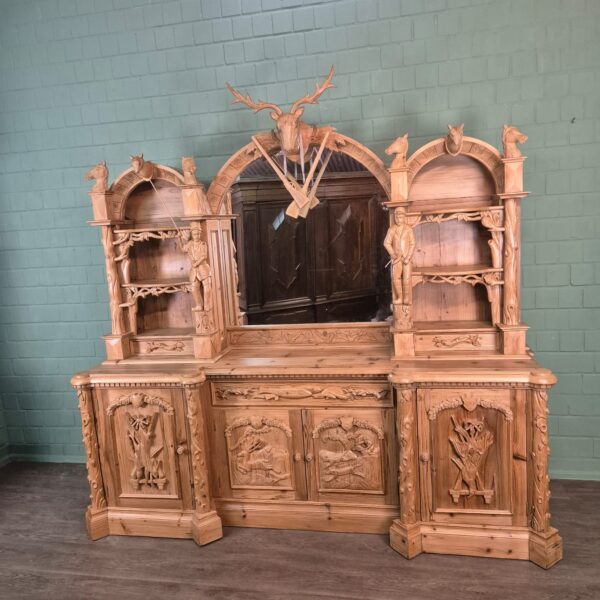 Buffetkast Jacht-Kast Jugendstil 1920 Grenen - Afbeelding 2