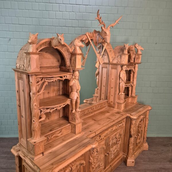 Buffetkast Jacht-Kast Jugendstil 1920 Grenen - Afbeelding 4
